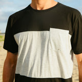 Noosa Panel Tee - Black